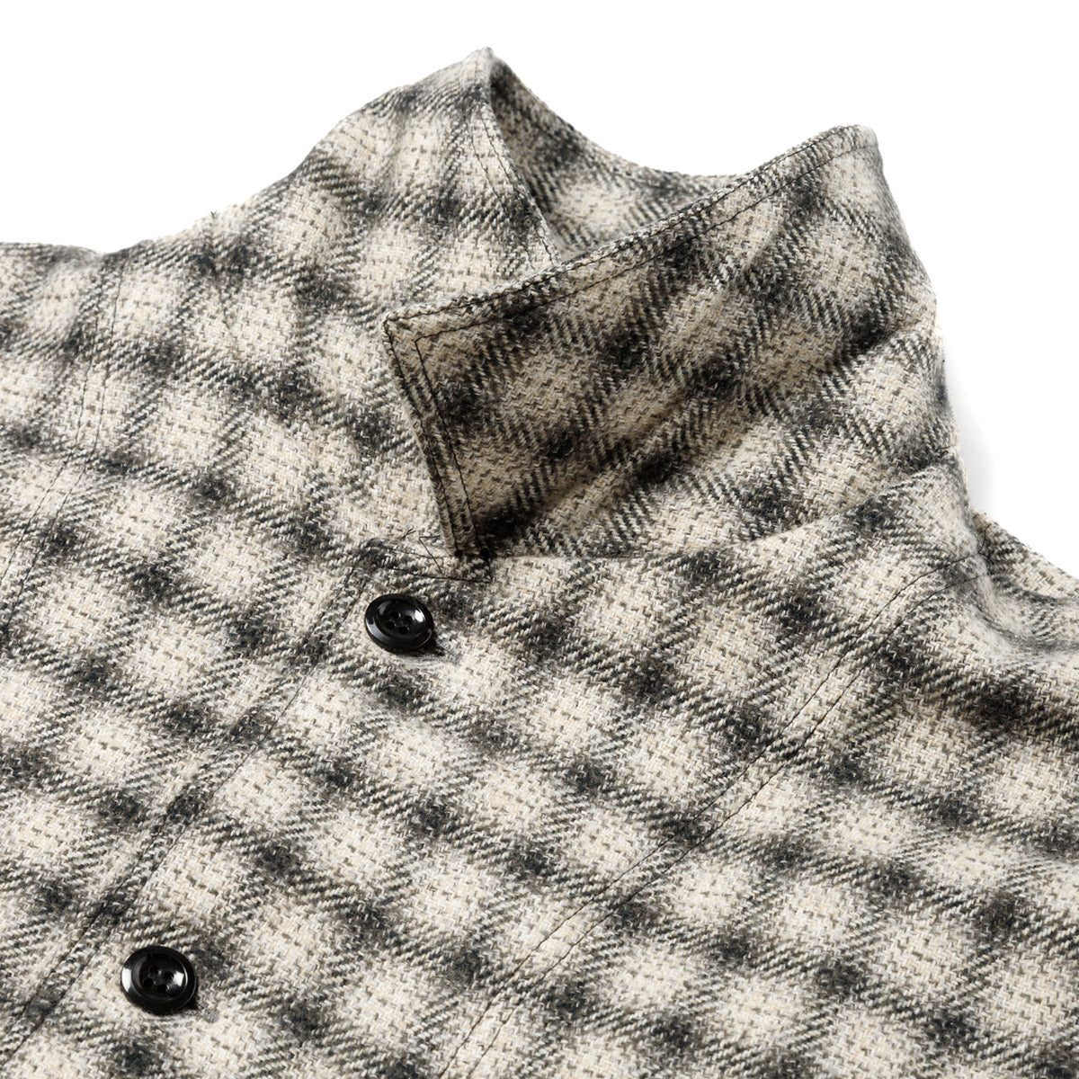 Sandinista Cotton Tweed Check Shirt Jacket サンディニスタ コットン ツイード チェック シャツ ジャケット 60426WA05-TP【メンズ コットンツイード チェック シャツジャケット 26FW】