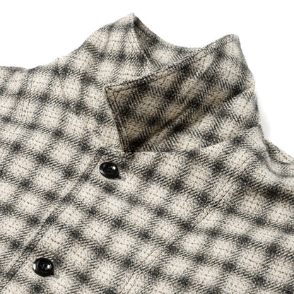 Sandinista Cotton Tweed Check Shirt Jacket サンディニスタ コットン ツイード チェック シャツ ジャケット 60426WA05-TP【メンズ コットンツイード チェック シャツジャケット 26FW】