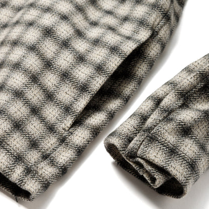 Sandinista Cotton Tweed Check Shirt Jacket サンディニスタ コットン ツイード チェック シャツ ジャケット 60426WA05-TP【メンズ コットンツイード チェック シャツジャケット 26FW】