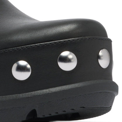 SOREL ROMIN CLOG RIVET ソレル ローミンクロッグ リベット NL5226-010【レディース クロッグサンダル レザー ヒールストラップ 軽量 26FW】