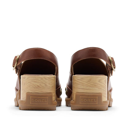 SOREL ROMIN CLOG RIVET ソレル ローミンクロッグ リベット NL5226-244【レディース クロッグサンダル レザー ヒールストラップ 軽量 26FW】