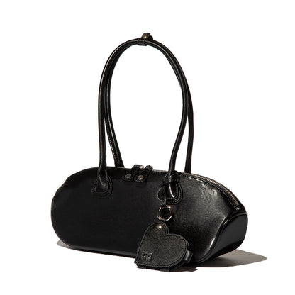 Casselini Round Charm Bag キャセリーニ ラウンド チャーム バッグ 262-110510【レディース ラウンドボストンバッグ ハンドバッグ 大容量 チャーム付き 26FW】