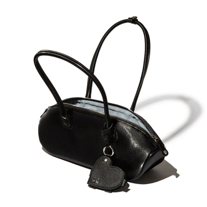 Casselini Round Charm Bag キャセリーニ ラウンド チャーム バッグ 262-110510【レディース ラウンドボストンバッグ ハンドバッグ 大容量 チャーム付き 26FW】