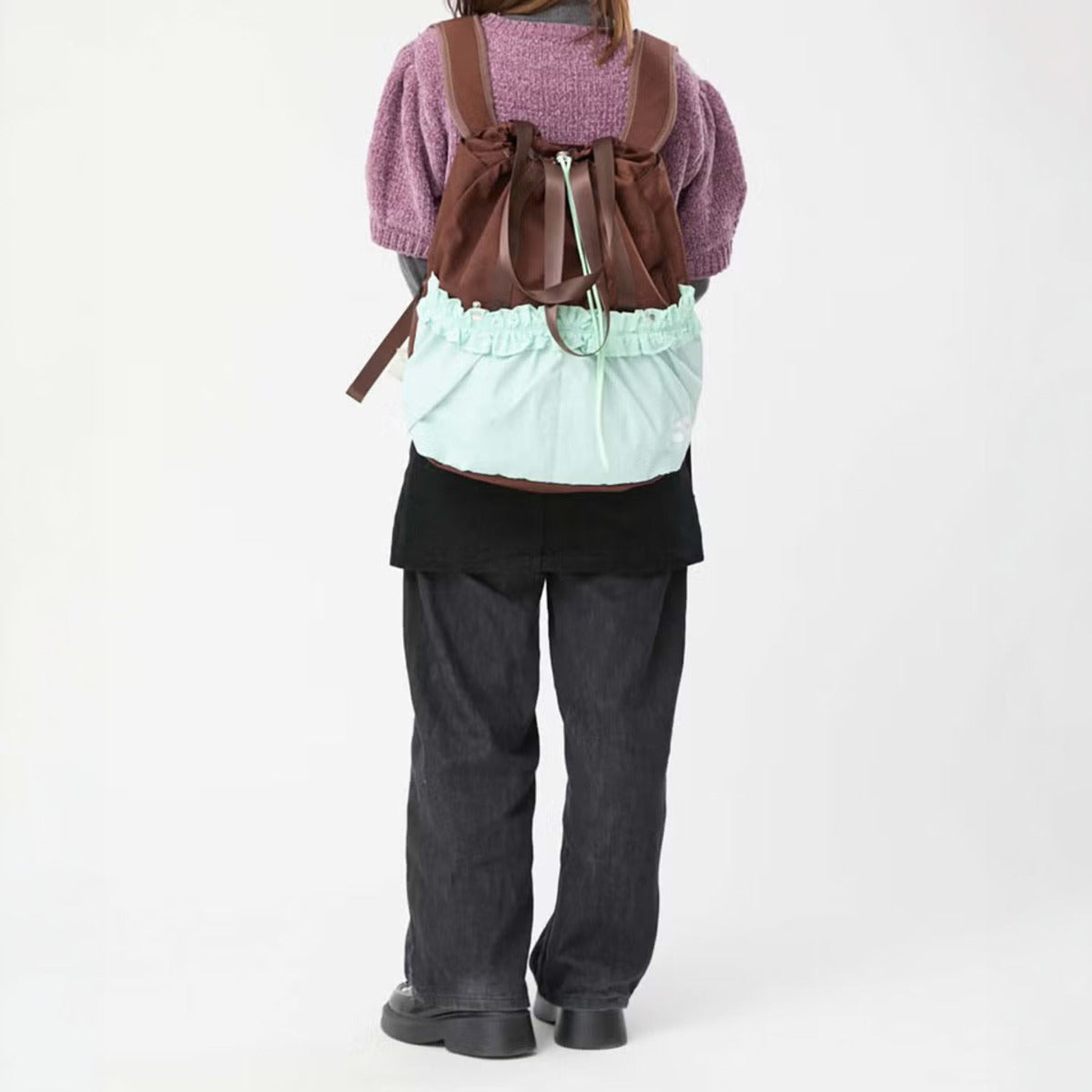 Casselini 2way Gather Napsack キャセリーニ 2WAYギャザーナップサック 262-110515【レディース ナップザック トートバッグ バイカラー 2WAY仕様 カジュアル 26FW】