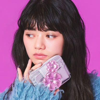 Casselini Pukkuri Flower Card Case キャセリーニ プックリフラワーカードケース 262-110605【レディース カードケース フラワーデザイン 薄型  26FW】
