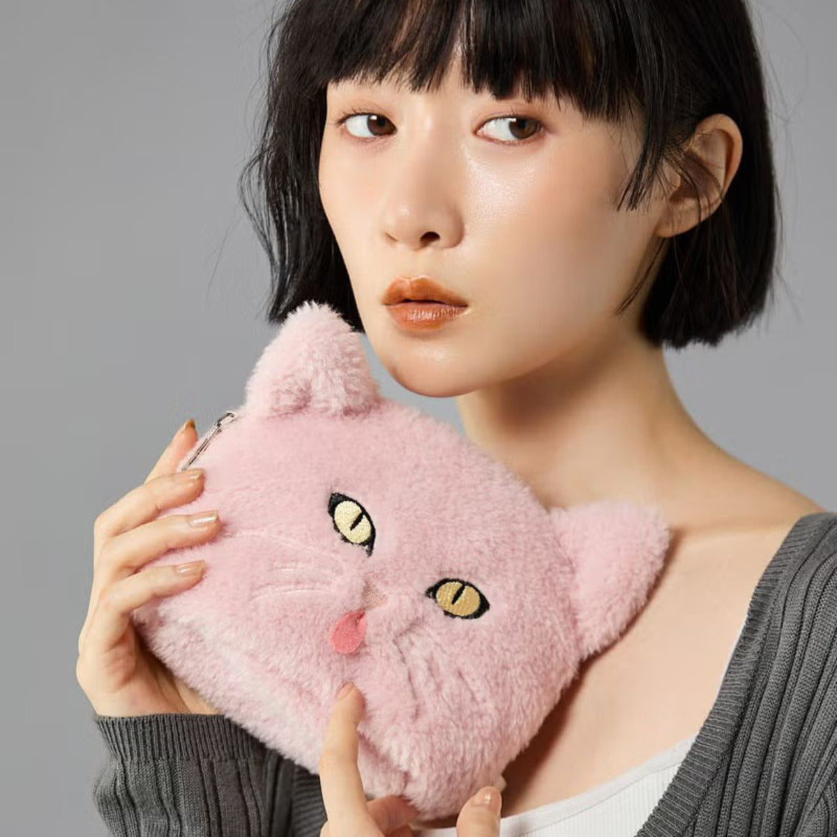 Casselini Animal Face Pouch キャセリーニ アニマルフェイスポーチ 262-110612【レディース ポーチ アニマルモチーフ 持ち運び 26FW】