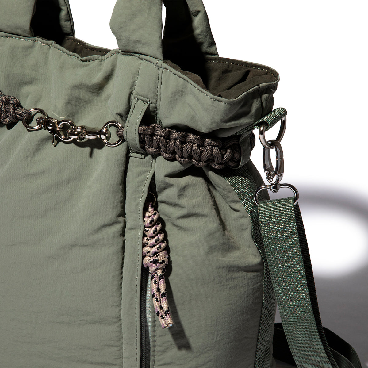 CONTROL FREAK Nylon Cord Belt Tote コントロールフリーク ナイロンコードベルトトート 252-120514【レディース ナイロン素材 マルチWAY  26FW】