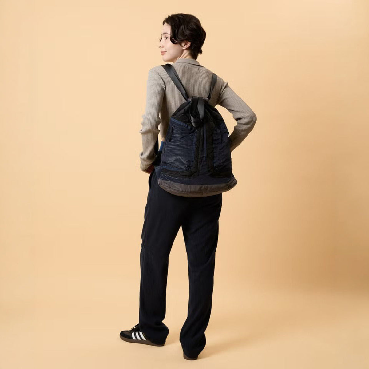 CONTROL FREAK Quilt Knapsack コントロールフリーク キルトナップサック 262-122511【レディース ナイロン 2WAY キルティング ミリタリー調 26FW】