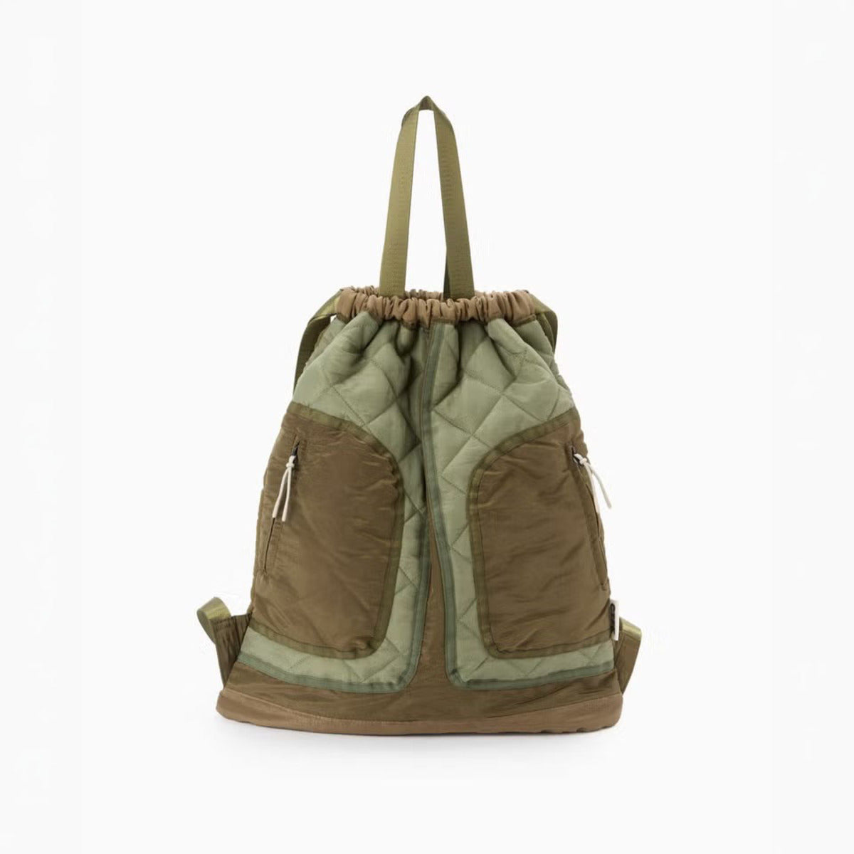 CONTROL FREAK Quilt Knapsack コントロールフリーク キルトナップサック 262-122511【レディース ナイロン 2WAY キルティング ミリタリー調 26FW】