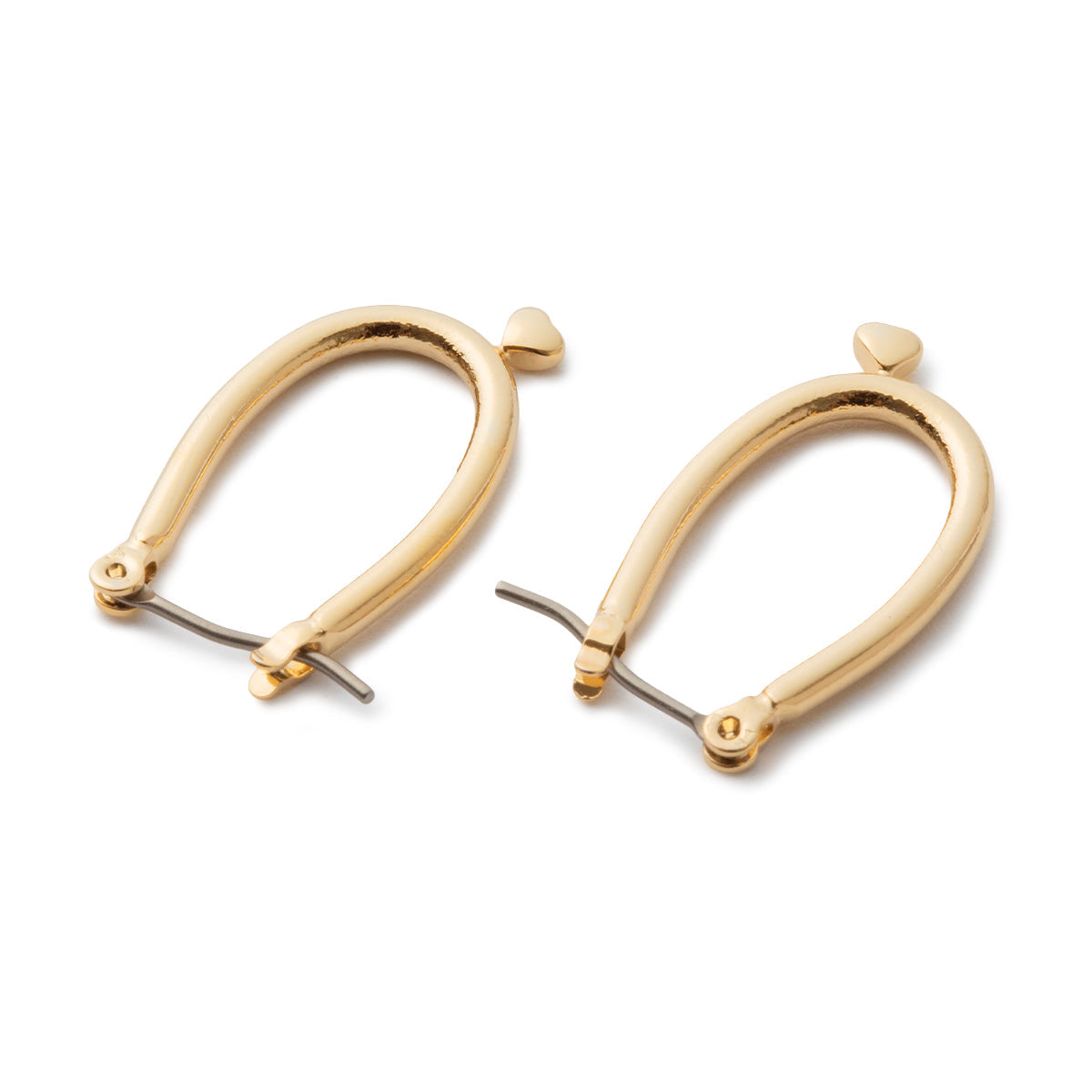 LAPUIS Petit Heart Pierced Earrings ラピュイ プチハートピアス 262-220110【レディース フープピアス 日本製 アクセサリー シンプル 26FW】