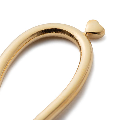LAPUIS Petit Heart Pierced Earrings ラピュイ プチハートピアス 262-220110【レディース フープピアス 日本製 アクセサリー シンプル 26FW】