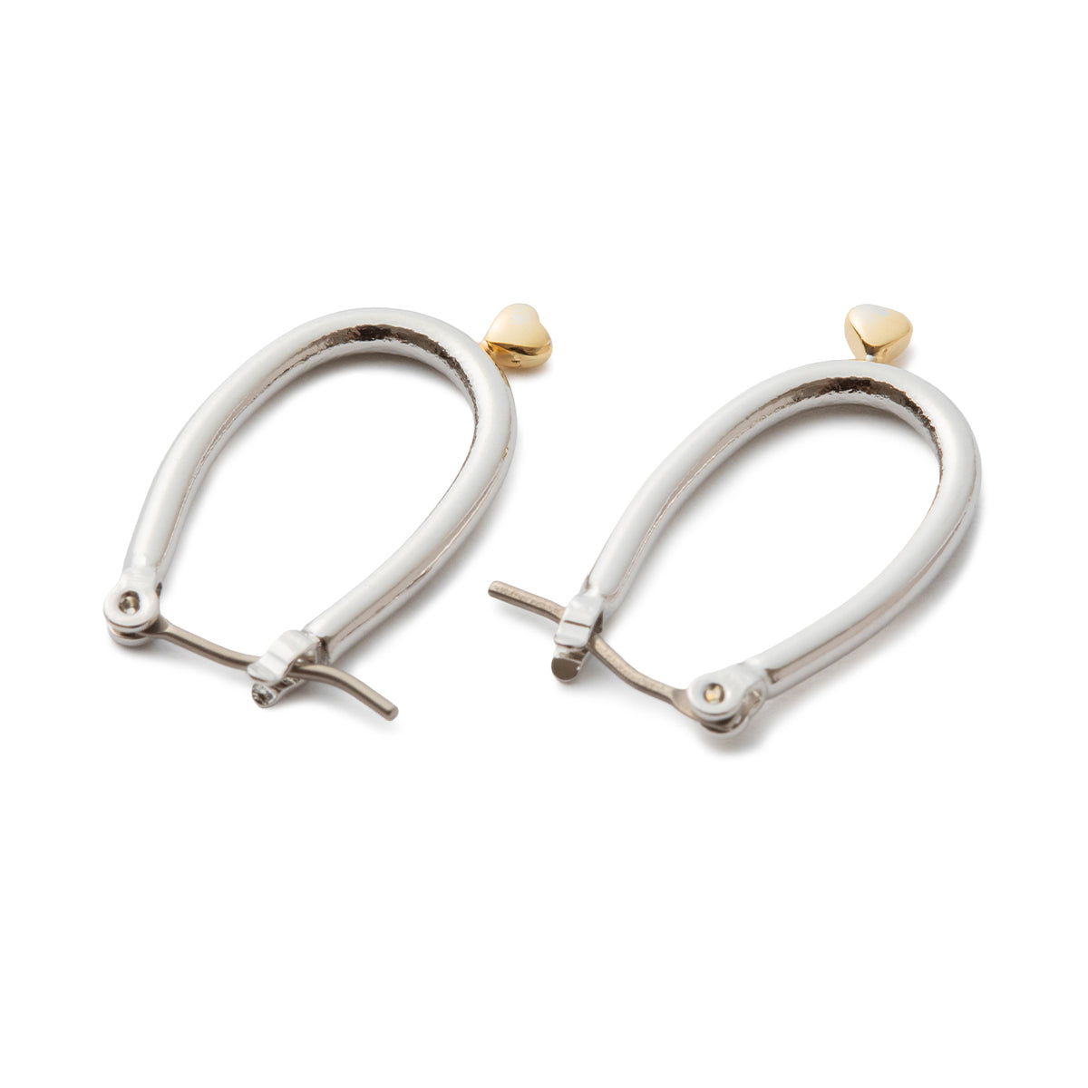 LAPUIS Petit Heart Pierced Earrings ラピュイ プチハートピアス 262-220110【レディース フープピアス 日本製 アクセサリー シンプル 26FW】
