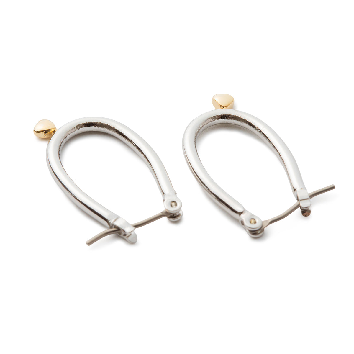 LAPUIS Petit Heart Pierced Earrings ラピュイ プチハートピアス 262-220110【レディース フープピアス 日本製 アクセサリー シンプル 26FW】