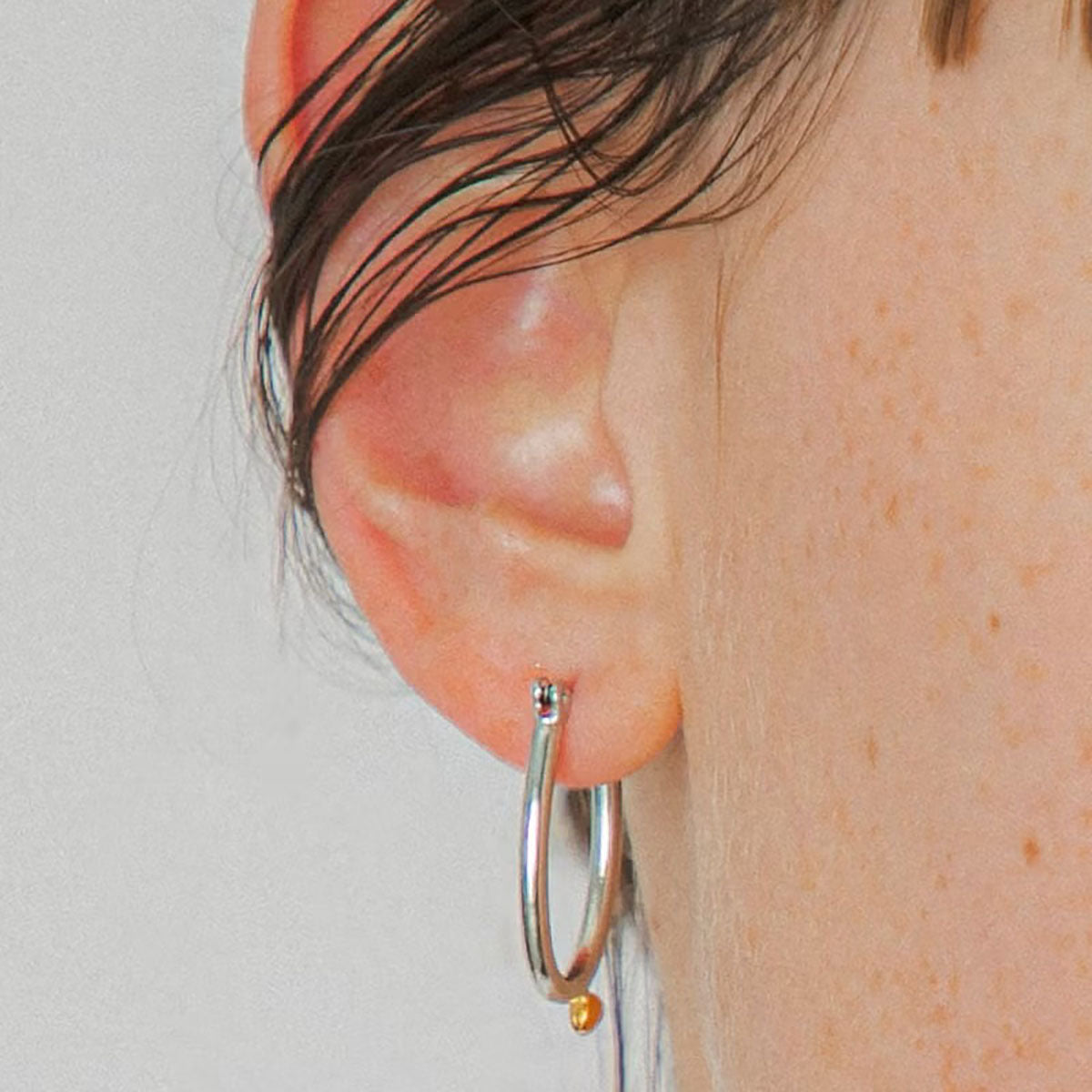 LAPUIS Petit Heart Pierced Earrings ラピュイ プチハートピアス 262-220110【レディース フープピアス 日本製 アクセサリー シンプル 26FW】