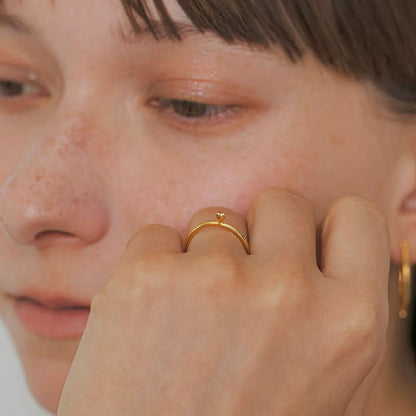 LAPUIS Petit Heart Ring ラピュイ プチハートリング 262-220111【レディース リング 日本製 26FW】