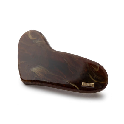 LAPUIS Plump Heart Barrette L ラピュイ プランプ ハート バレッタ L 262-220128【レディース バレッタ 日本製 26FW】