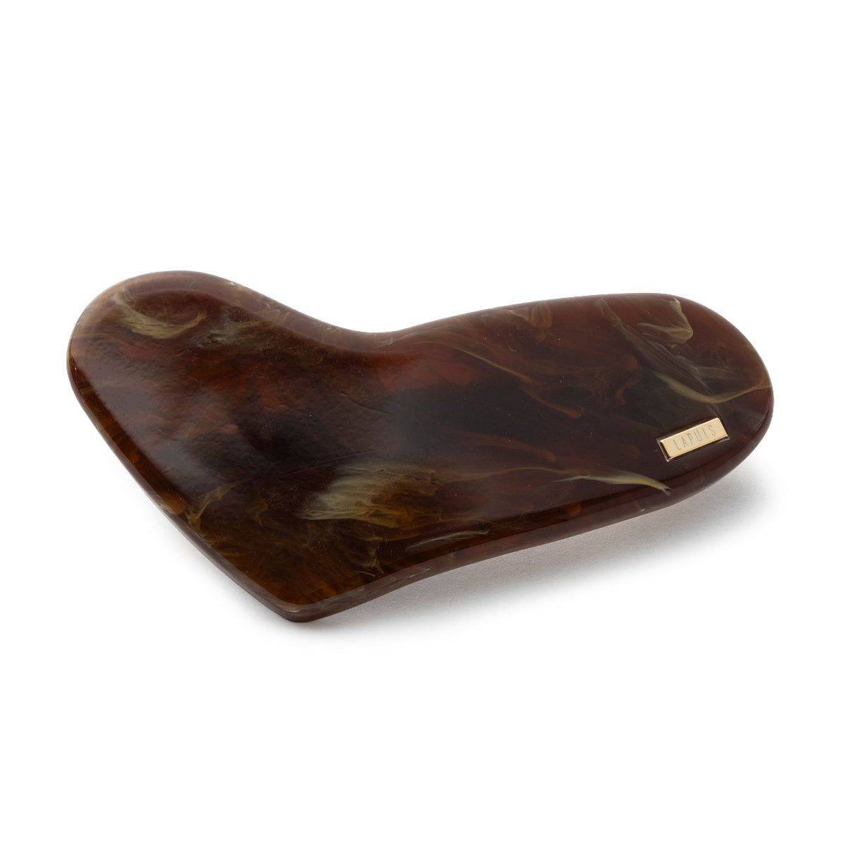 LAPUIS Plump Heart Barrette L ラピュイ プランプ ハート バレッタ L 262-220128【レディース バレッタ 日本製 26FW】