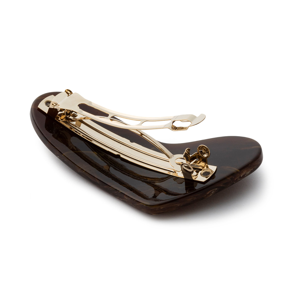 LAPUIS Plump Heart Barrette L ラピュイ プランプ ハート バレッタ L 262-220128【レディース バレッタ 日本製 26FW】