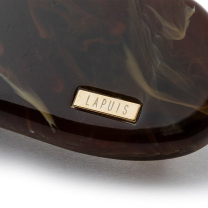 LAPUIS Plump Heart Barrette L ラピュイ プランプ ハート バレッタ L 262-220128【レディース バレッタ 日本製 26FW】