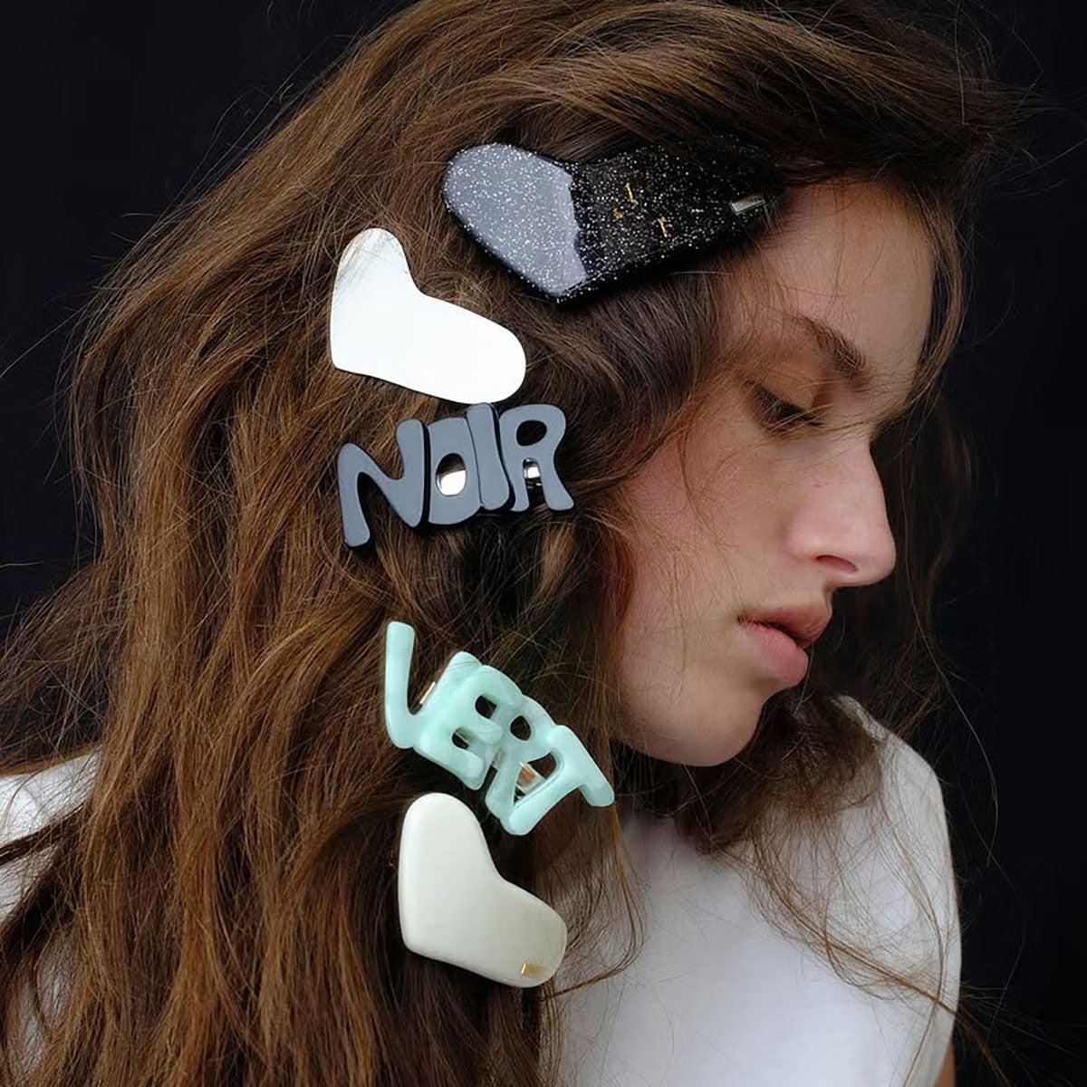 LAPUIS Plump Heart Barrette L ラピュイ プランプ ハート バレッタ L 262-220128【レディース バレッタ 日本製 26FW】