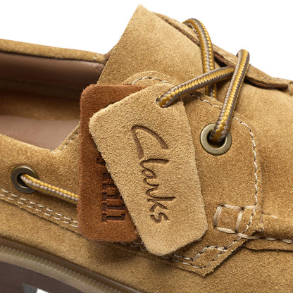 Clarks Cleyhill Boat クラークス クレイヒルボート 26327954【メンズ ボートシューズ レースアップシューズ 本革 レザーアッパー 2E幅 厚底ソール 26FW】