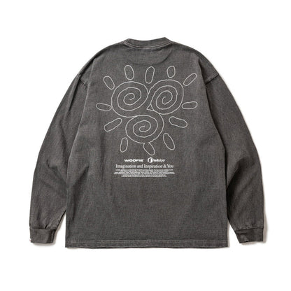 SAYHELLO Pigment The Stroke L/S Tee セイハロー ピグメント ザ ストローク L/S ティー 26FW-D2-01【メンズ ロングTシャツ ロンT スクリーンプリント バッグプリント  26FW】