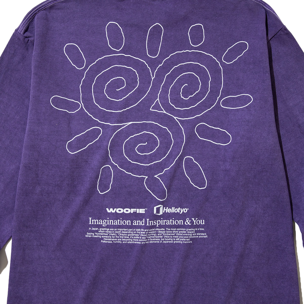 SAYHELLO Pigment The Stroke L/S Tee セイハロー ピグメント ザ ストローク L/S ティー 26FW-D2-01【メンズ ロングTシャツ ロンT スクリーンプリント バッグプリント  26FW】