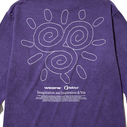 SAYHELLO Pigment The Stroke L/S Tee セイハロー ピグメント ザ ストローク L/S ティー 26FW-D2-01【メンズ ロングTシャツ ロンT スクリーンプリント バッグプリント  26FW】