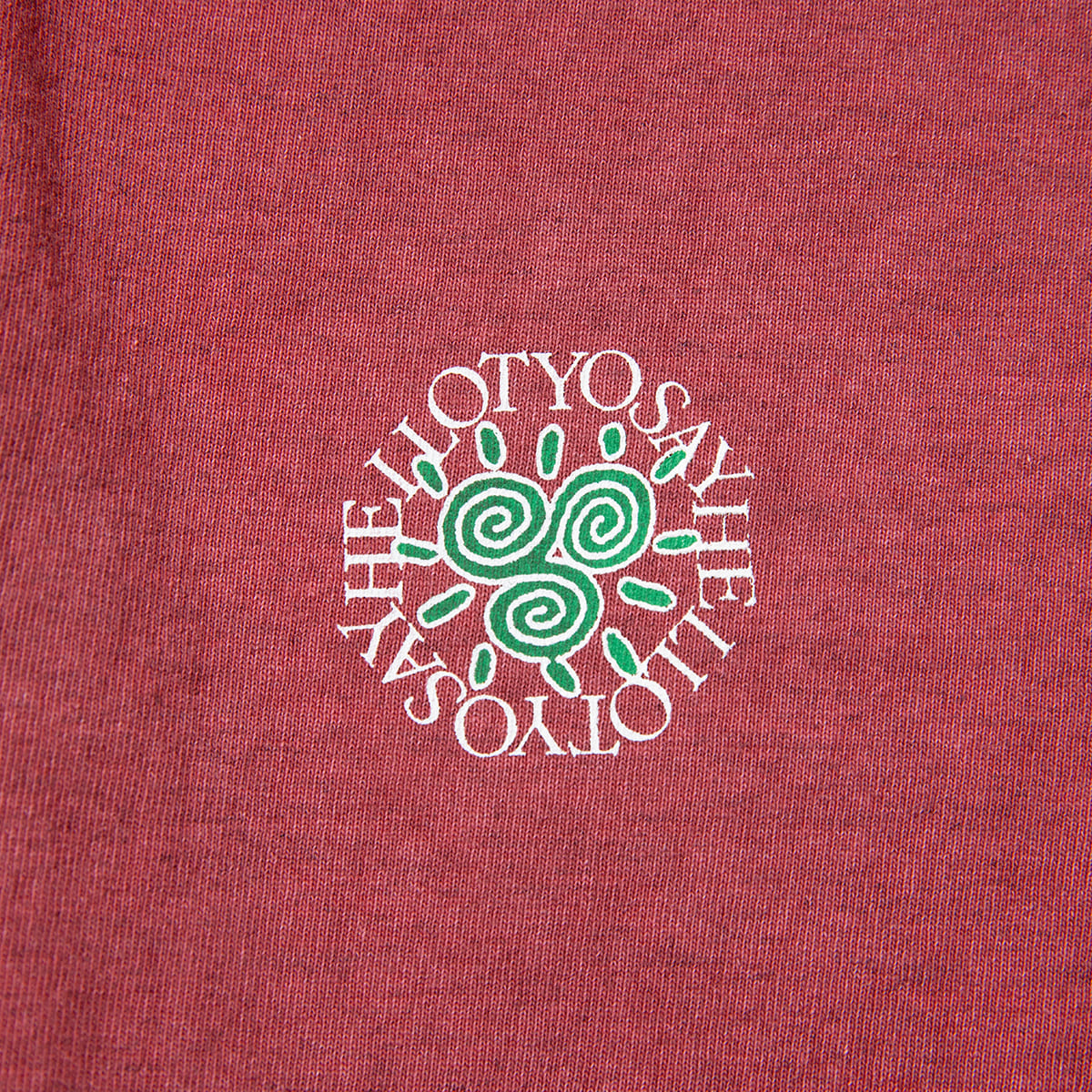 SAYHELLO Pigment The Stroke L/S Tee セイハロー ピグメント ザ ストローク L/S ティー 26FW-D2-01【メンズ ロングTシャツ ロンT スクリーンプリント バッグプリント  26FW】