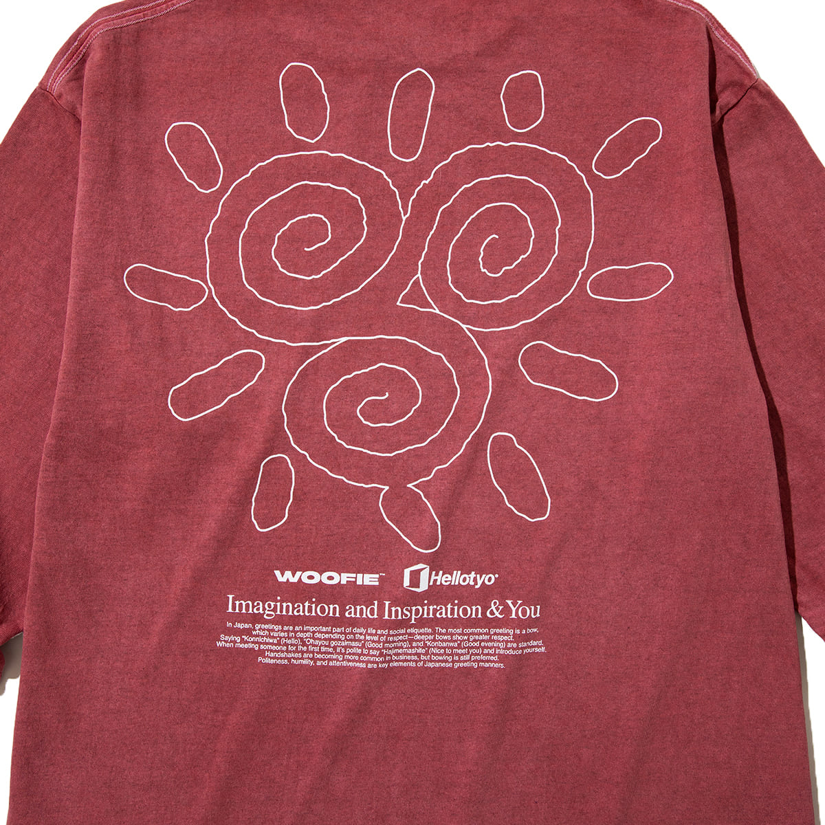 SAYHELLO Pigment The Stroke L/S Tee セイハロー ピグメント ザ ストローク L/S ティー 26FW-D2-01【メンズ ロングTシャツ ロンT スクリーンプリント バッグプリント  26FW】