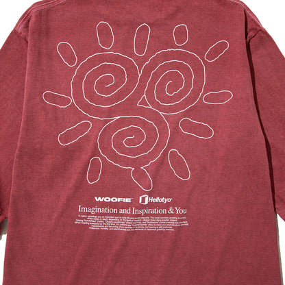 SAYHELLO Pigment The Stroke L/S Tee セイハロー ピグメント ザ ストローク L/S ティー 26FW-D2-01【メンズ ロングTシャツ ロンT スクリーンプリント バッグプリント  26FW】
