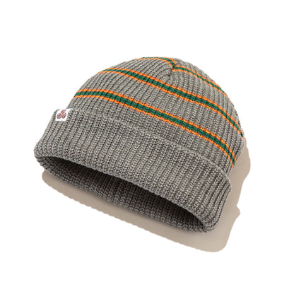 SAYHELLO Restripe Knited Cap セイハロー リストライプ ニット キャップ 26FW-D3-06【メンズ ニットキャップ帽 ボーダー ロゴ入り 浅め 26FW】