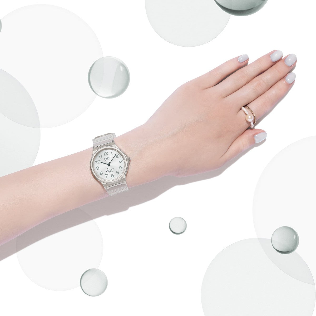 CASIO MQ-24S-7BJF カシオ MQ-24S-7BJF MQ-24S-7BJF【レディース 腕時計 スケルトンカラー 日常生活用防水機能 樹脂バンド 軽量 26FW】