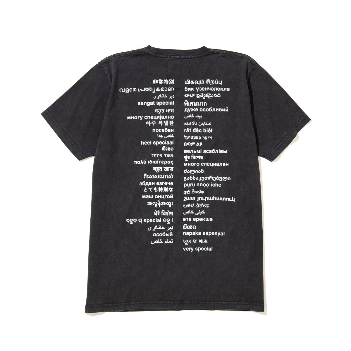 VERY SPECIAL Tranlsate T-shirt ベリースペシャル トランスレート Tシャツ VS26AW00200【メンズ 半袖Tシャツ ピグメントダイ グラフィックデザイン ヴィンテージ感 26FW】
