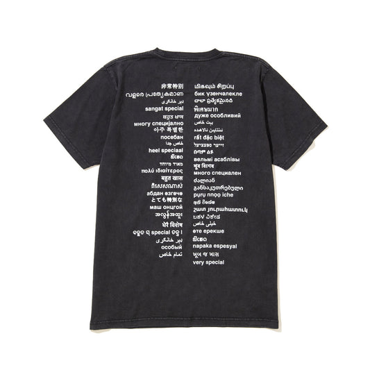 VERY SPECIAL Tranlsate T-shirt ベリースペシャル トランスレート Tシャツ VS26AW00200【メンズ 半袖Tシャツ ピグメントダイ グラフィックデザイン ヴィンテージ感 26FW】