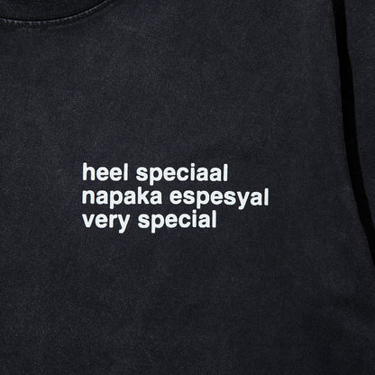 VERY SPECIAL Tranlsate T-shirt ベリースペシャル トランスレート Tシャツ VS26AW00200【メンズ 半袖Tシャツ ピグメントダイ グラフィックデザイン ヴィンテージ感 26FW】