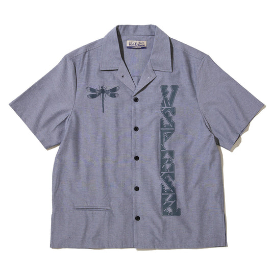 VERY SPECIAL GASIUS VSPESH 2.0 SS VACAY BUTTON DOWN ベリースペシャル ガシアス ブイスペッシュ 2.0 SS バケイ ボタンダウン VS26SS01800【メンズ ショートスリーブシャツ グラフィックシャツ オープンカラーシャツ 総柄デザイン 26FW】