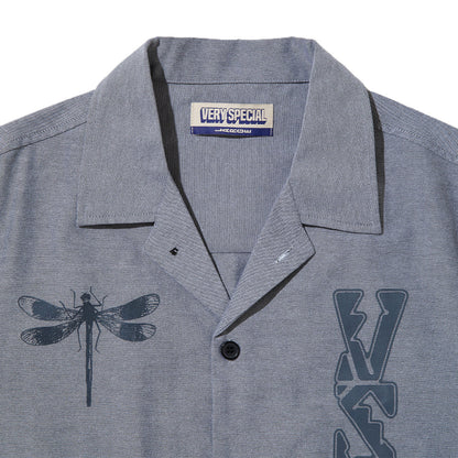 VERY SPECIAL GASIUS VSPESH 2.0 SS VACAY BUTTON DOWN ベリースペシャル ガシアス ブイスペッシュ 2.0 SS バケイ ボタンダウン VS26SS01800【メンズ ショートスリーブシャツ グラフィックシャツ オープンカラーシャツ 総柄デザイン 26FW】