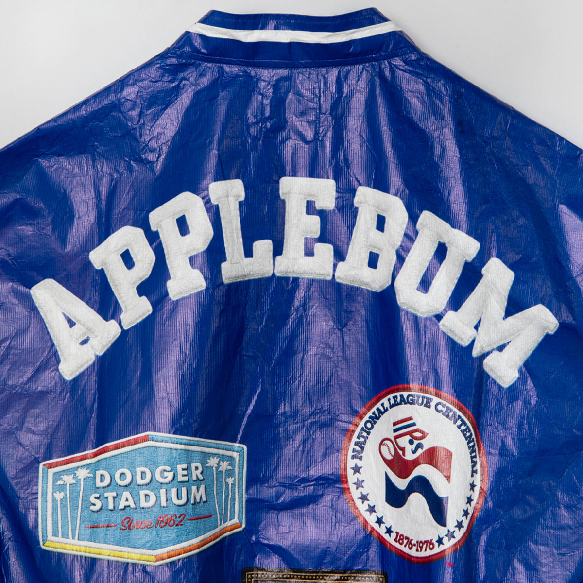 APPLEBUM “LA Dodgers” Tyvek Stadium Jacket アップルバム LAドジャース タイベック スタジアムジャケット ML2620601L【メンズ スタジアムジャケット スタジャン ブルゾン ライトアウター 軽量アウター Tyvek素材 26FW】