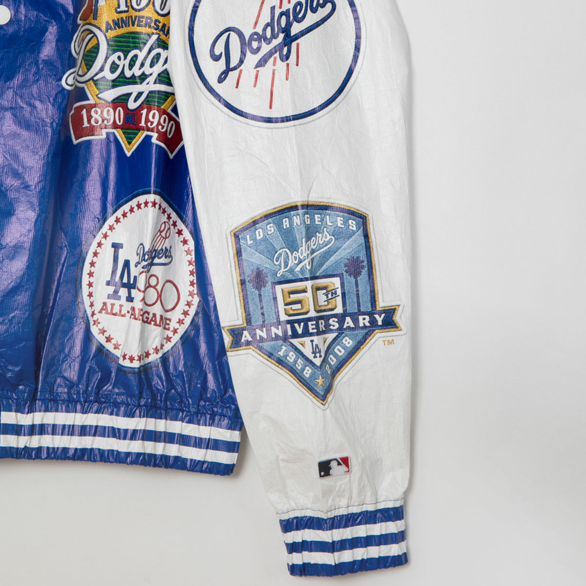 APPLEBUM “LA Dodgers” Tyvek Stadium Jacket アップルバム LAドジャース タイベック スタジアムジャケット ML2620601L【メンズ スタジアムジャケット スタジャン ブルゾン ライトアウター 軽量アウター Tyvek素材 26FW】