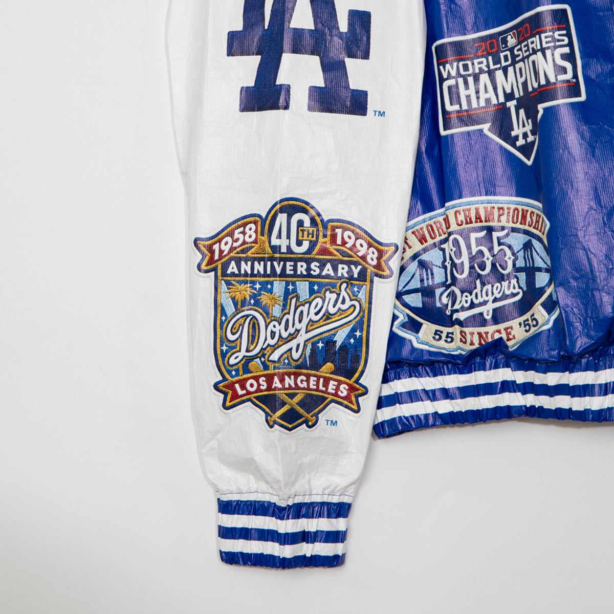 APPLEBUM “LA Dodgers” Tyvek Stadium Jacket アップルバム LAドジャース タイベック スタジアムジャケット ML2620601L【メンズ スタジアムジャケット スタジャン ブルゾン ライトアウター 軽量アウター Tyvek素材 26FW】