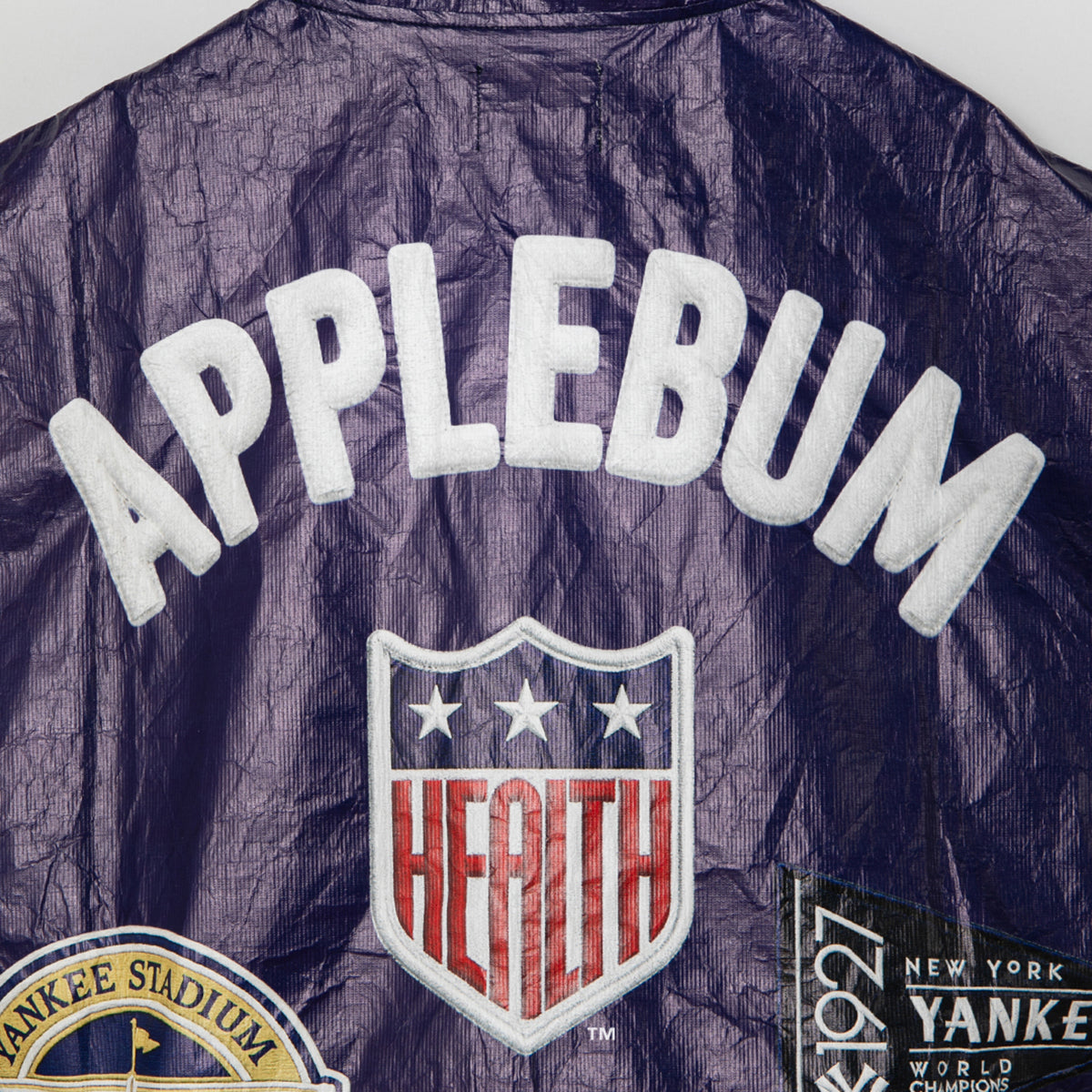 APPLEBUM "NY Yankees" Tyvek Stadium Jacket アップルバム ニューヨーク・ヤンキース タイベック スタジアムジャケット ML2620601Y【メンズ スタジアムジャケット スタジャン ブルゾン ライトアウター 軽量アウター Tyvek素材 26FW】