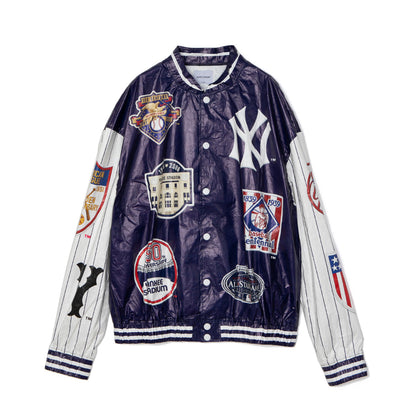 APPLEBUM "NY Yankees" Tyvek Stadium Jacket アップルバム ニューヨーク・ヤンキース タイベック スタジアムジャケット ML2620601Y【メンズ スタジアムジャケット スタジャン ブルゾン ライトアウター 軽量アウター Tyvek素材 26FW】