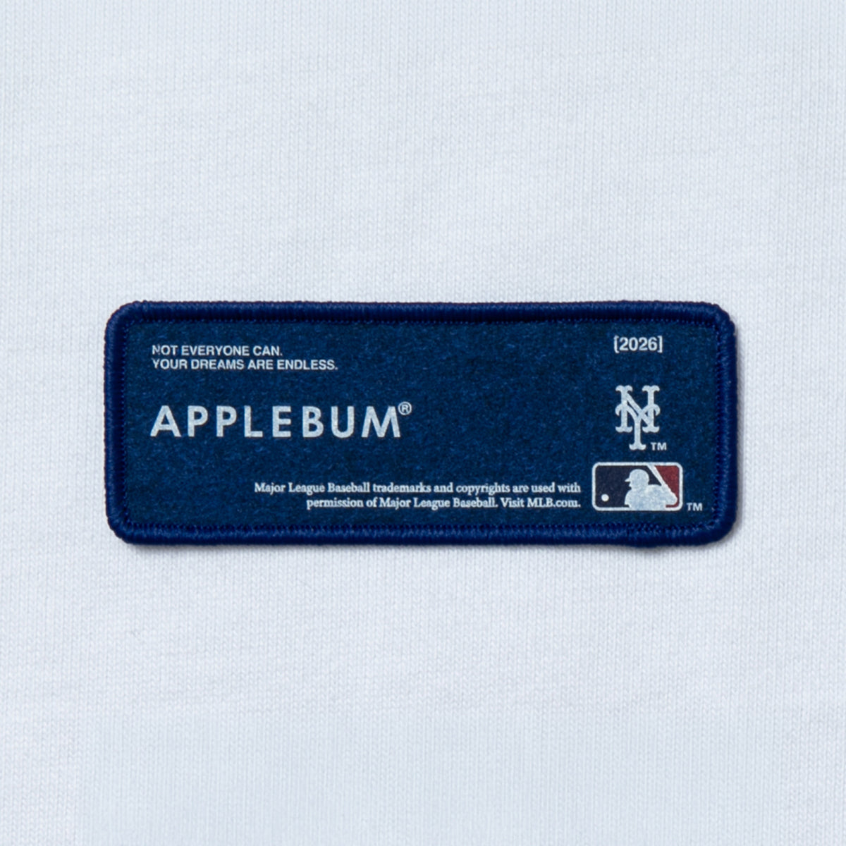 APPLEBUM "New York Mets” Leaf Logo T-shirt アップルバム ニューヨーク・メッツ リーフロゴ Tシャツ ML2621101M【メンズ 半袖Tシャツ グラフィックTシャツ プリントTシャツ カットソー クルーネック 26FW】