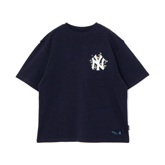 APPLEBUM “NY Yankees” Leaf Logo T-shirt アップルバム ニューヨーク・ヤンキース リーフロゴ Tシャツ ML2621101Y【メンズ 半袖Tシャツ グラフィックTシャツ プリントTシャツ カットソー クルーネック 26FW】