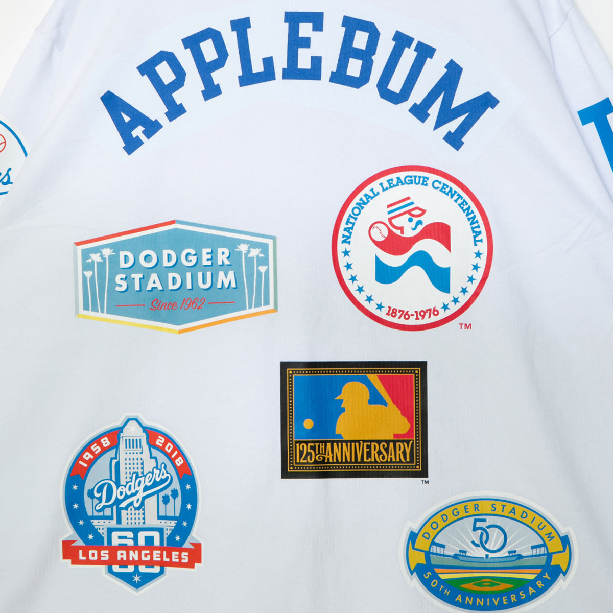 APPLEBUM “LA Dodgers” Wappen L/S T-shirt アップルバム ロサンゼルス・ドジャース ワッペン ロングスリーブTシャツ ML2621105L【メンズ ロングスリーブTシャツ 長袖Tシャツ ロンT グラフィックTシャツ プリントTシャツ 26FW】