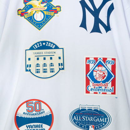 APPLEBUM "New York Yankees" Wappen L/S T-shirt アップルバム ニューヨーク・ヤンキース ワッペン ロングスリーブTシャツ ML2621105Y【メンズ ロングスリーブTシャツ 長袖Tシャツ ロンT グラフィックTシャツ プリントTシャツ 26FW】