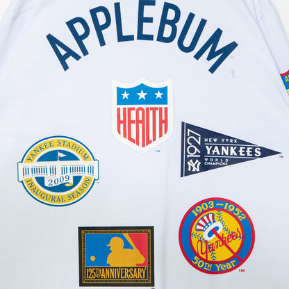 APPLEBUM "New York Yankees" Wappen L/S T-shirt アップルバム ニューヨーク・ヤンキース ワッペン ロングスリーブTシャツ ML2621105Y【メンズ ロングスリーブTシャツ 長袖Tシャツ ロンT グラフィックTシャツ プリントTシャツ 26FW】