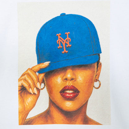 APPLEBUM “METS GIRL” T-shirt アップルバム メッツ ガール Tシャツ ML2621109M【メンズ 半袖Tシャツ グラフィックTシャツ プリントTシャツ カットソー クルーネック 26FW】