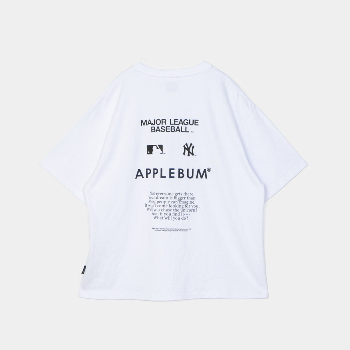 APPLEBUM “YANKEES GIRL” T-shirt アップルバム ヤンキース ガール Tシャツ ML2621109Y【メンズ 半袖Tシャツ グラフィックTシャツ プリントTシャツ カットソー クルーネック 26FW】